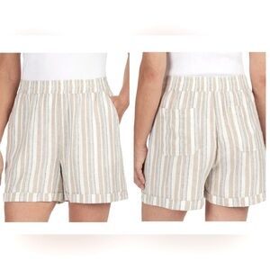 NWT Frank by Frank & Oak Linen Blend Shorts High Rise Size Large Brand New